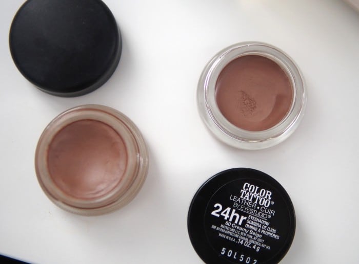 Drugstore Dupe: MAC Groundwork Paint Pot vs. Maybelline Creamy Beige Colour Tattoo